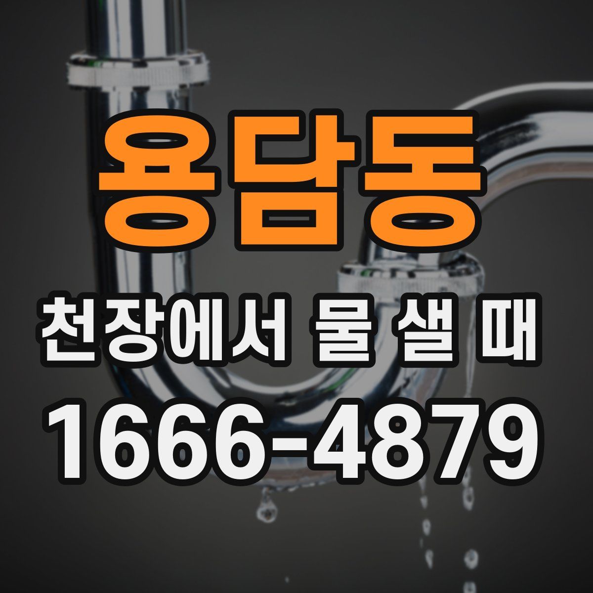 용담동 천장에서 물 샐 때