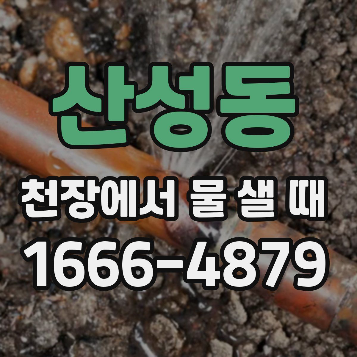 산성동 천장에서 물 샐 때