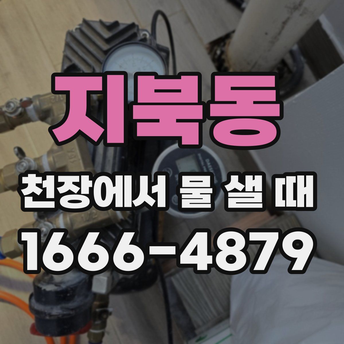 지북동 천장에서 물 샐 때