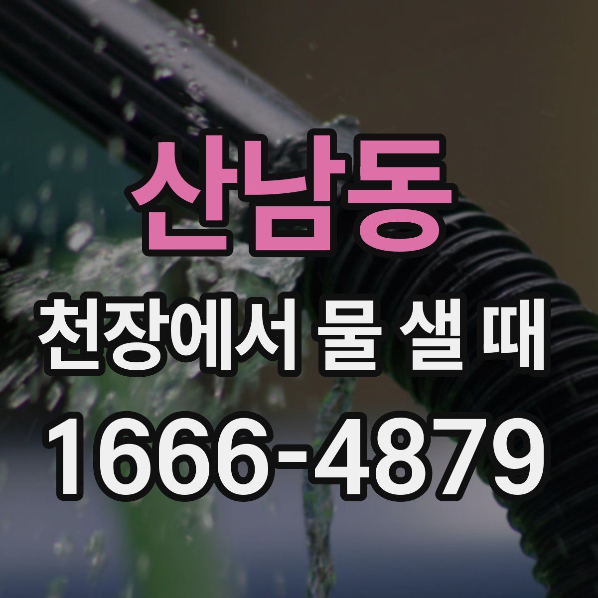 산남동 천장에서 물 샐 때