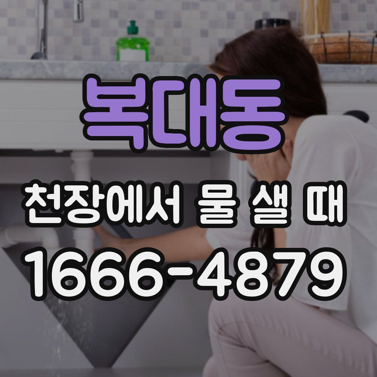 복대동 천장에서 물 샐 때