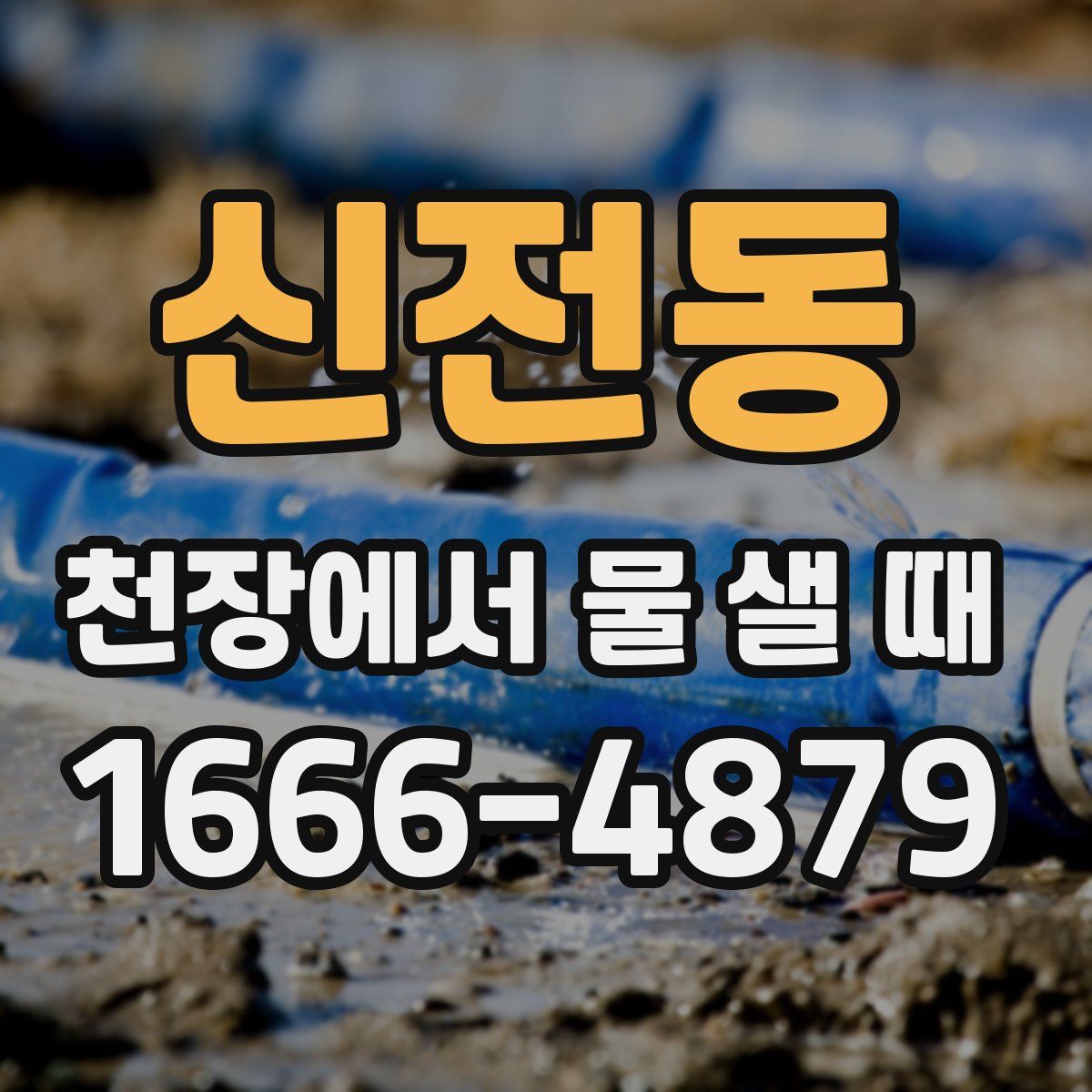 신전동 천장에서 물 샐 때