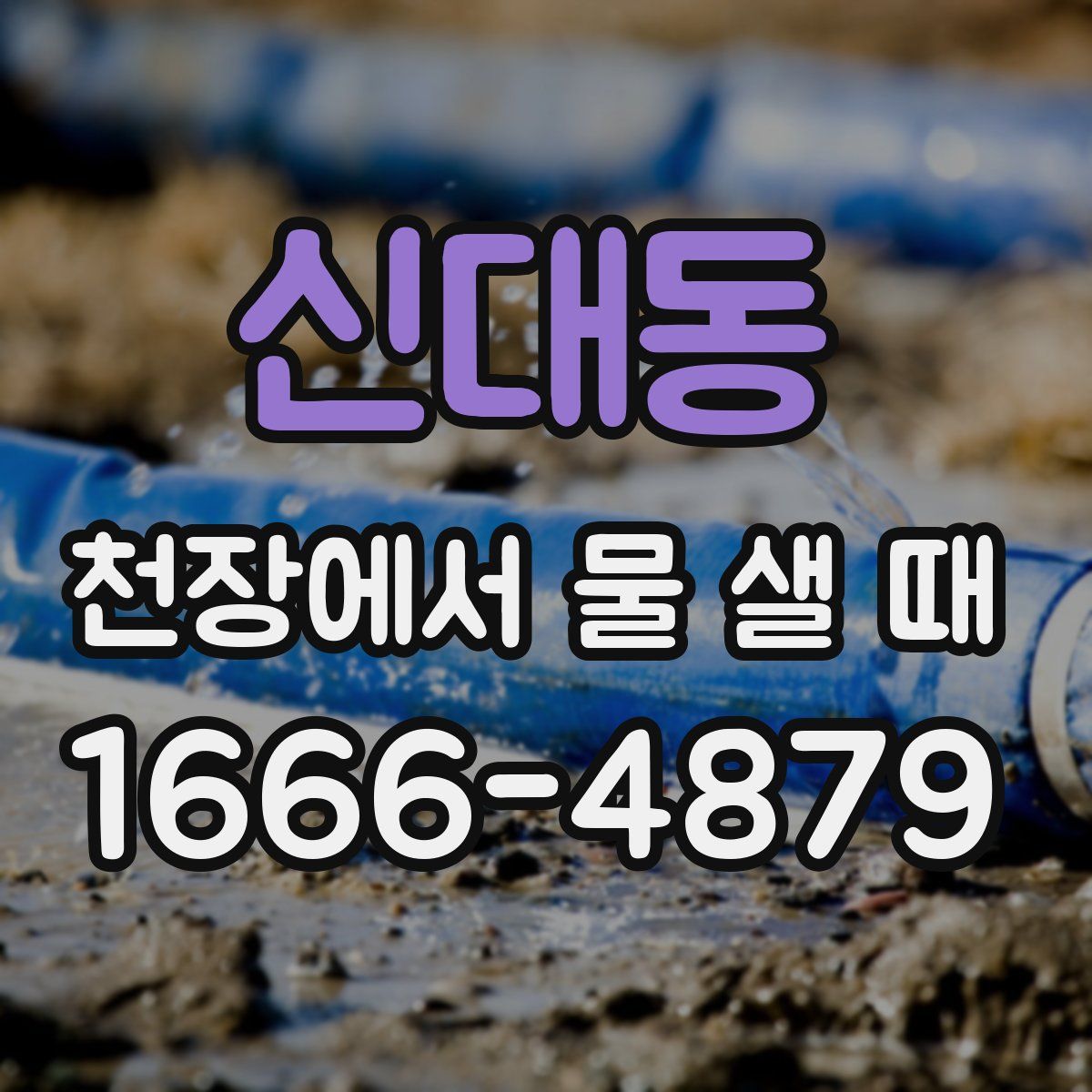 신대동 천장에서 물 샐 때