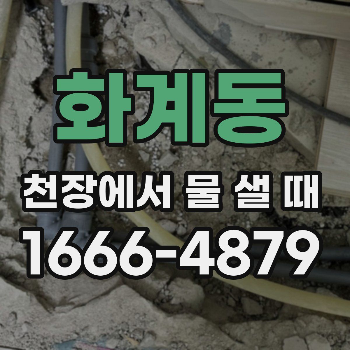 화계동 천장에서 물 샐 때