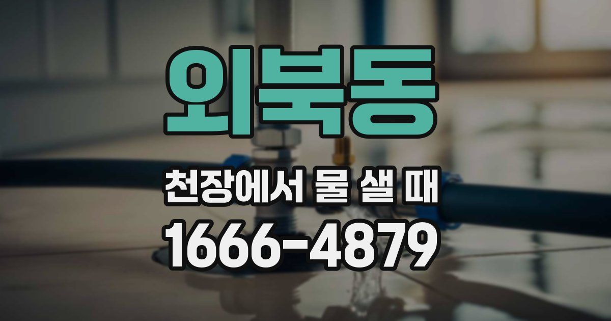 외북동 천장에서 물 샐 때