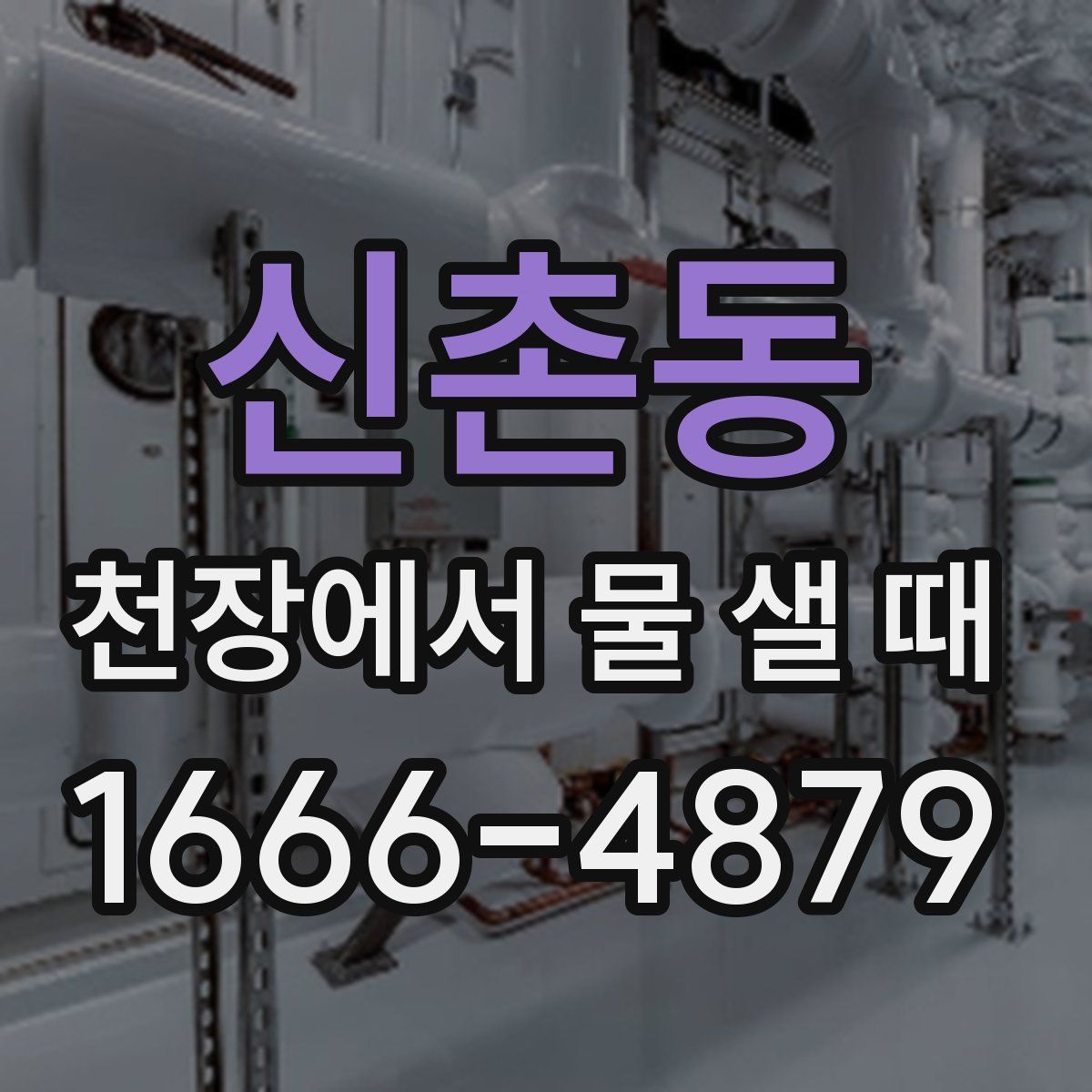 신촌동 천장에서 물 샐 때