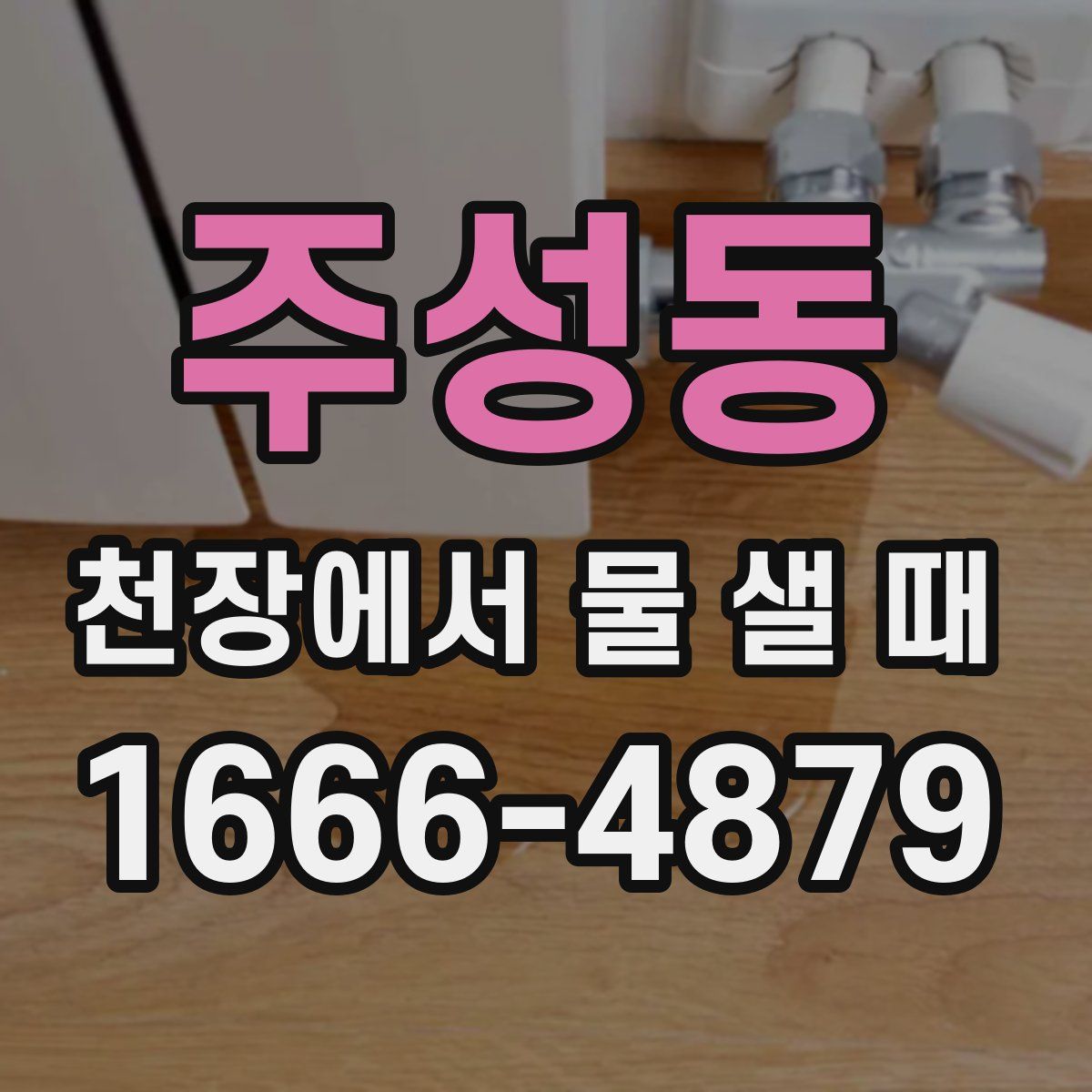 주성동 천장에서 물 샐 때