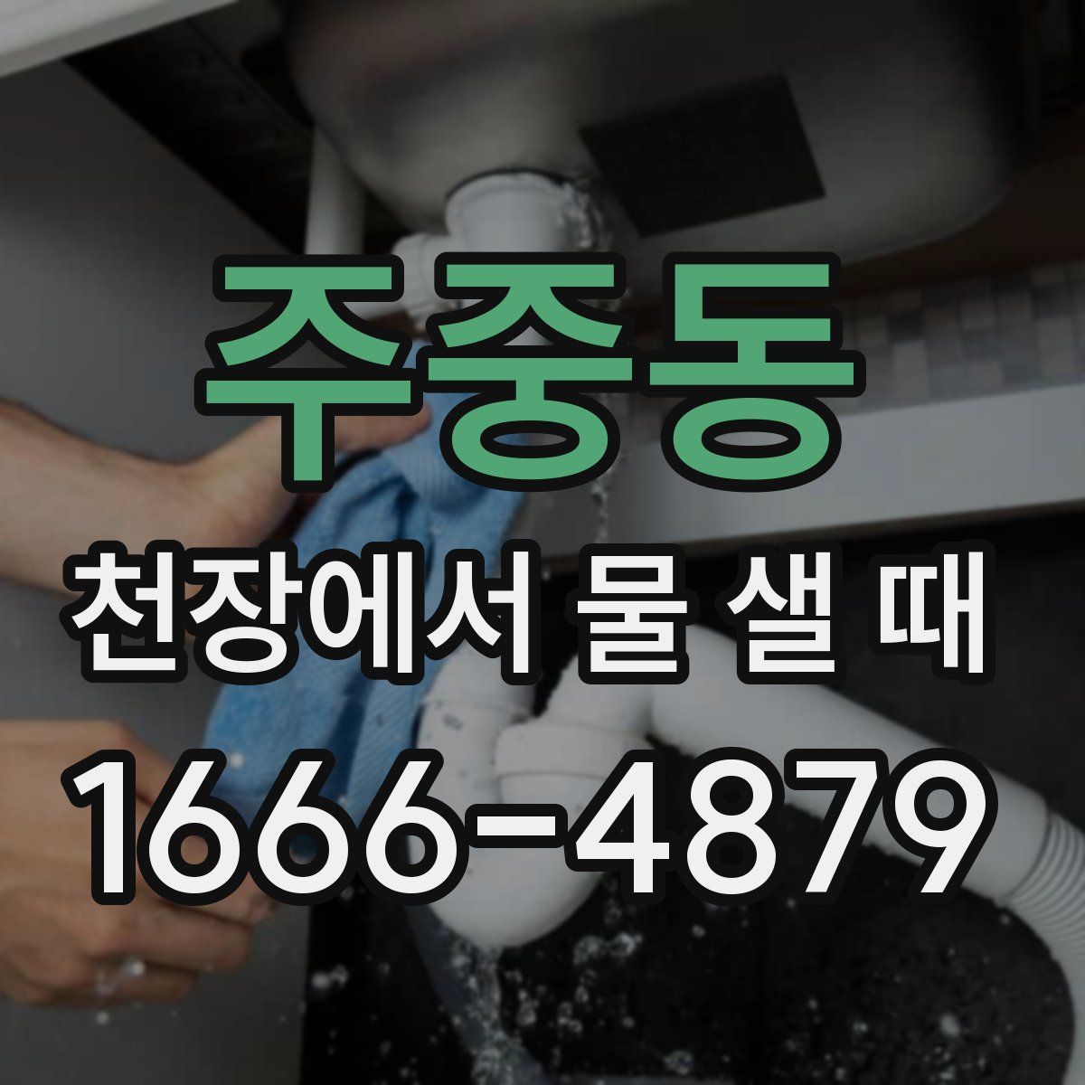 주중동 천장에서 물 샐 때
