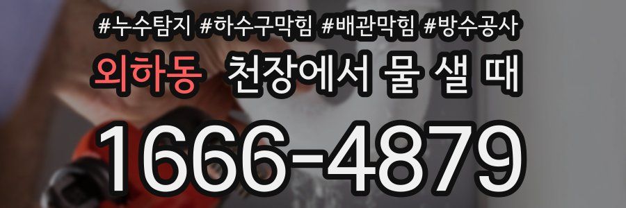 외하동 천장에서 물 샐 때
