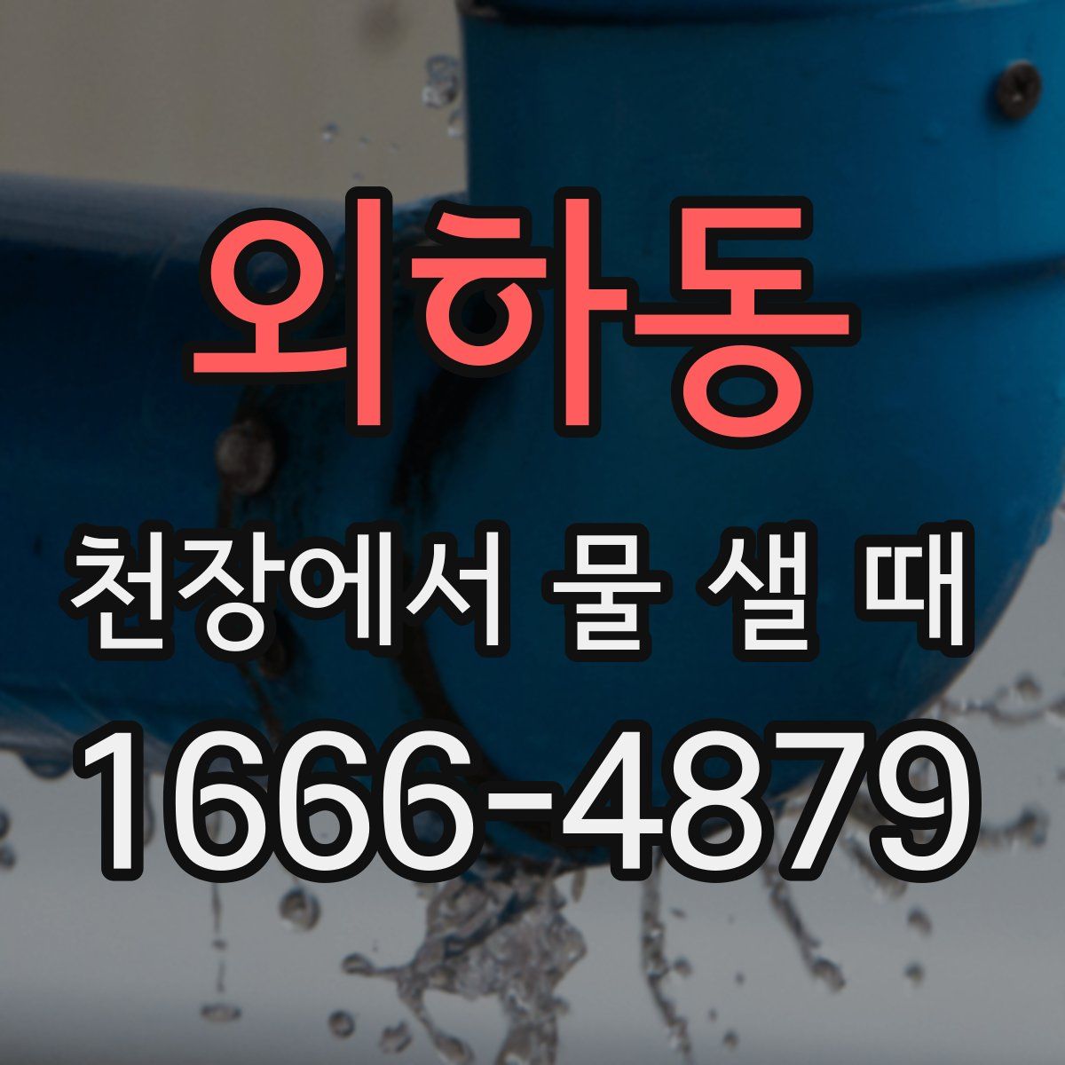 외하동 천장에서 물 샐 때
