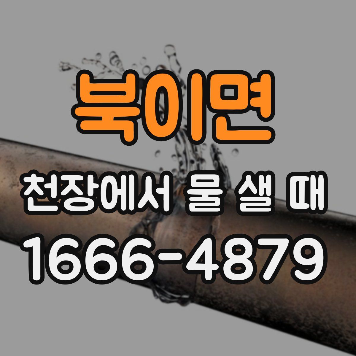 북이면 천장에서 물 샐 때