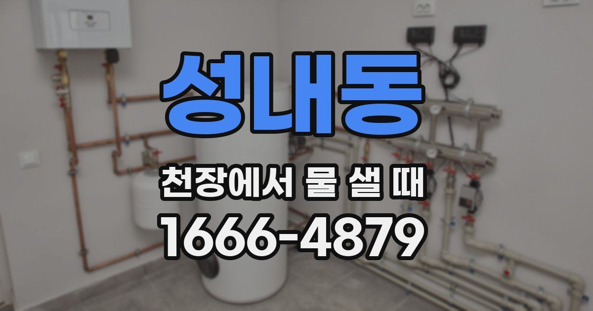성내동 천장에서 물 샐 때