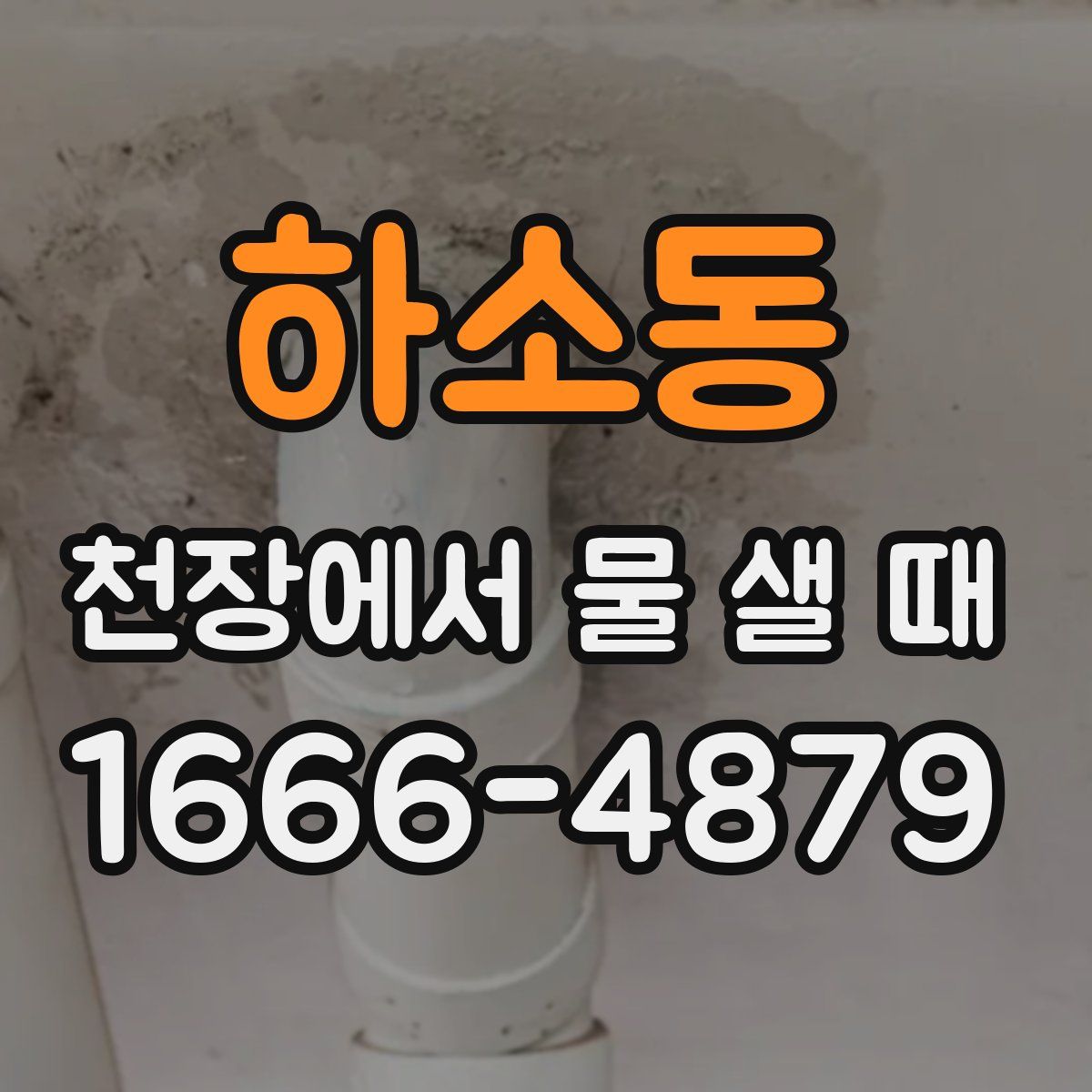 하소동 천장에서 물 샐 때