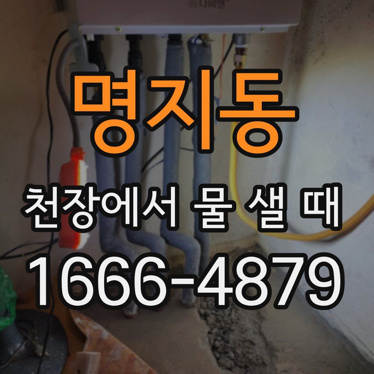 명지동 천장에서 물 샐 때