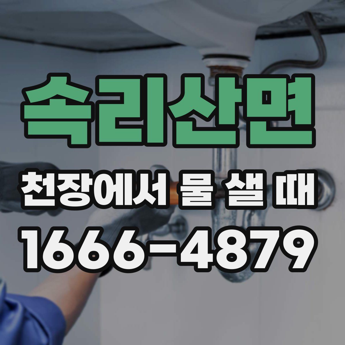 속리산면 천장에서 물 샐 때