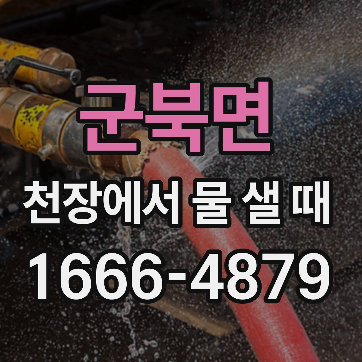 군북면 천장에서 물 샐 때