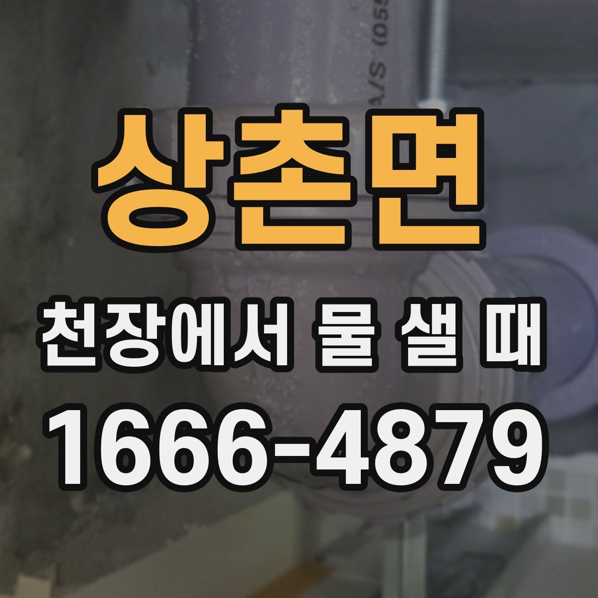 상촌면 천장에서 물 샐 때