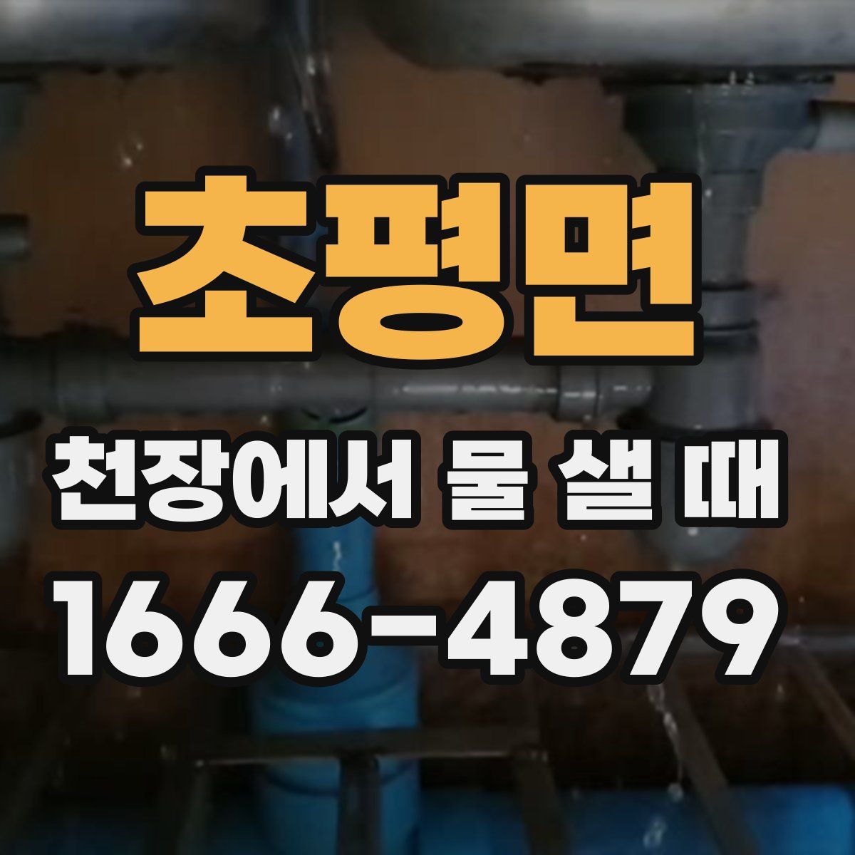 초평면 천장에서 물 샐 때