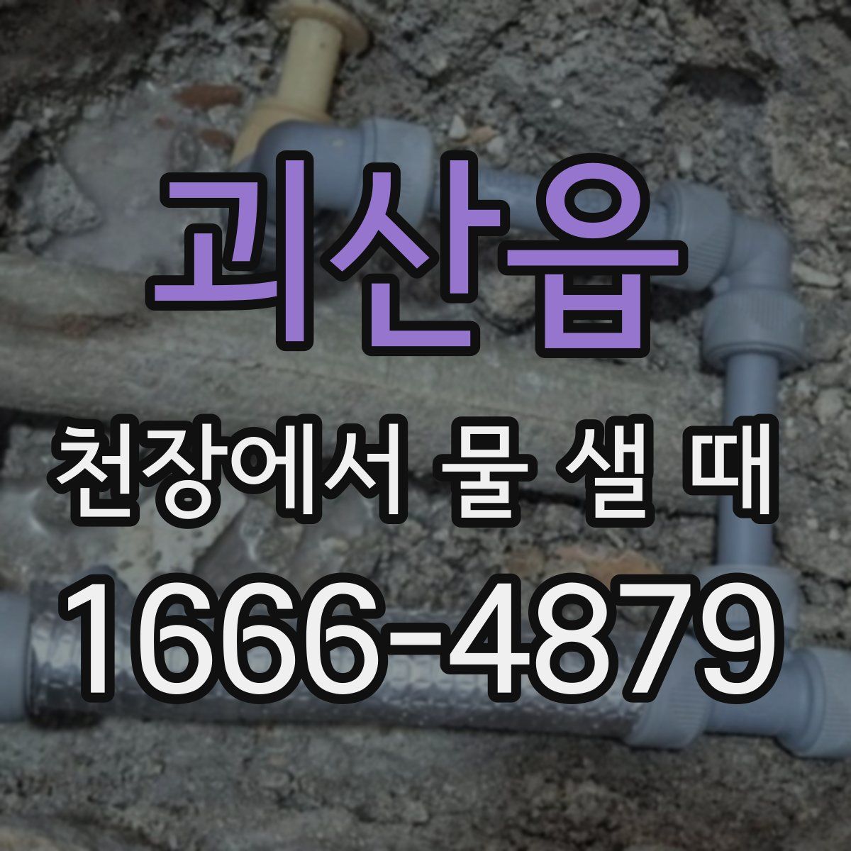 괴산읍 천장에서 물 샐 때