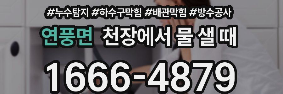 연풍면 천장에서 물 샐 때