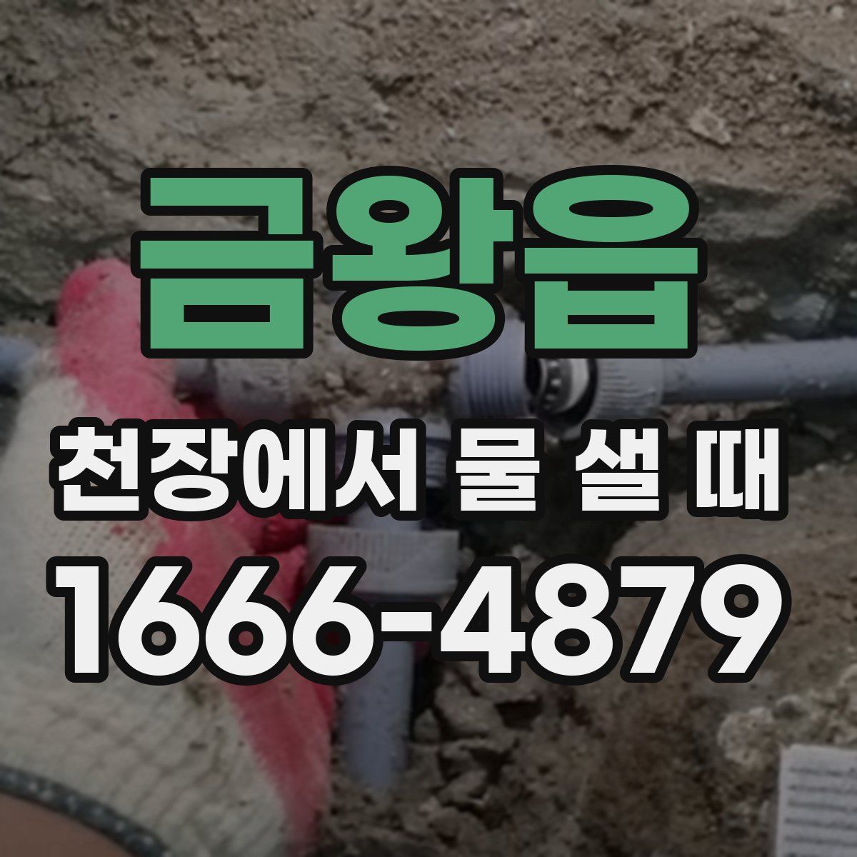 금왕읍 천장에서 물 샐 때