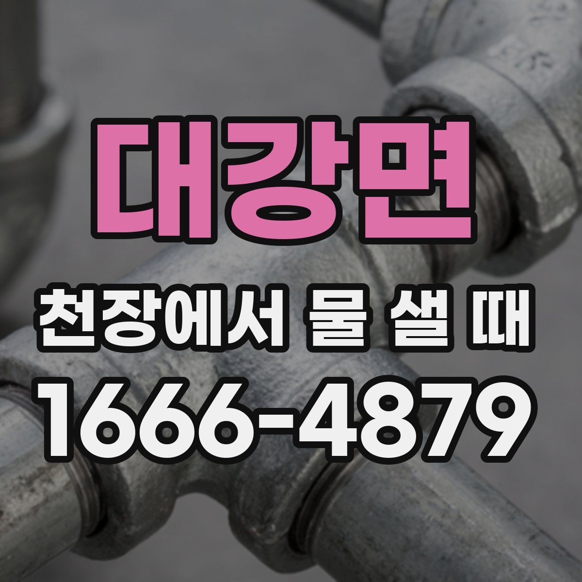 대강면 천장에서 물 샐 때