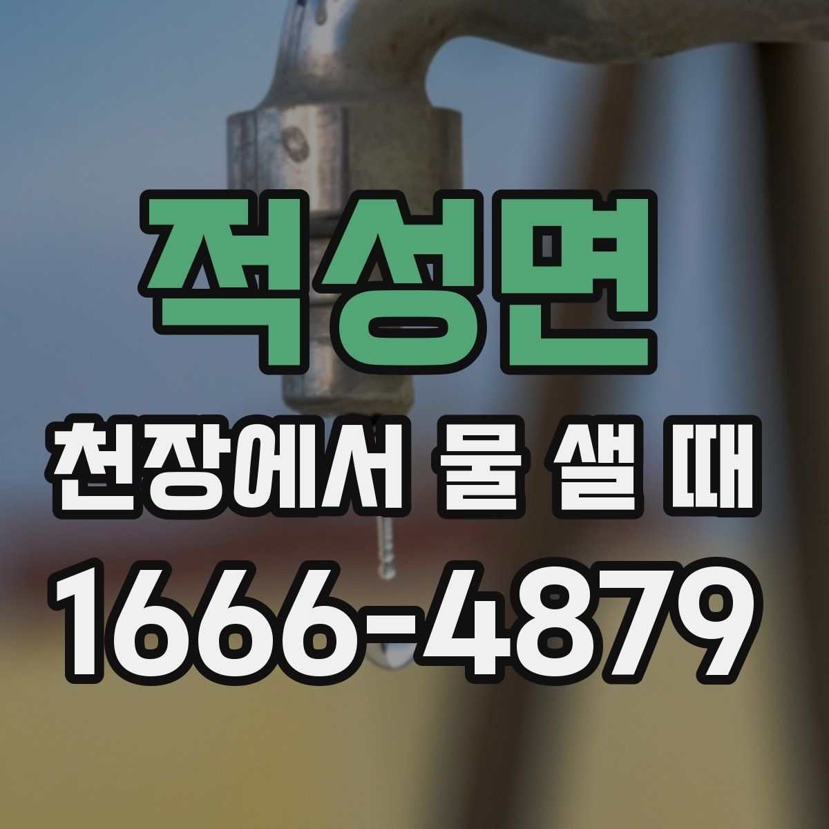 적성면 천장에서 물 샐 때