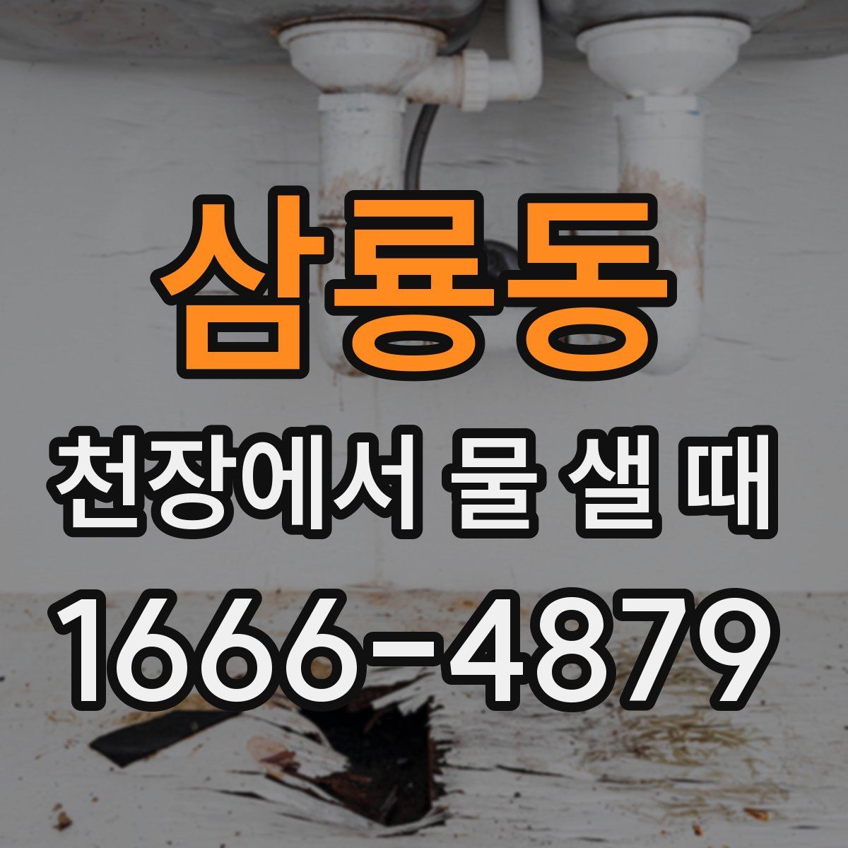 삼룡동 천장에서 물 샐 때