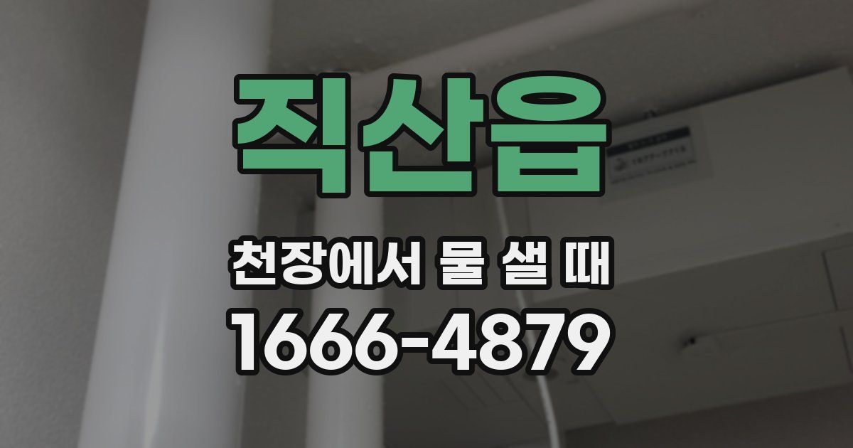 직산읍 천장에서 물 샐 때