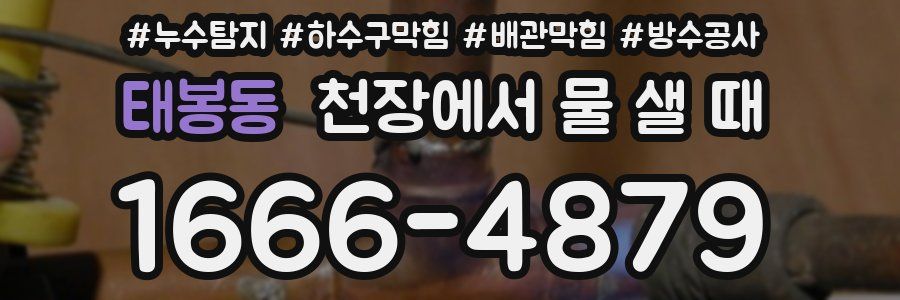 태봉동 천장에서 물 샐 때