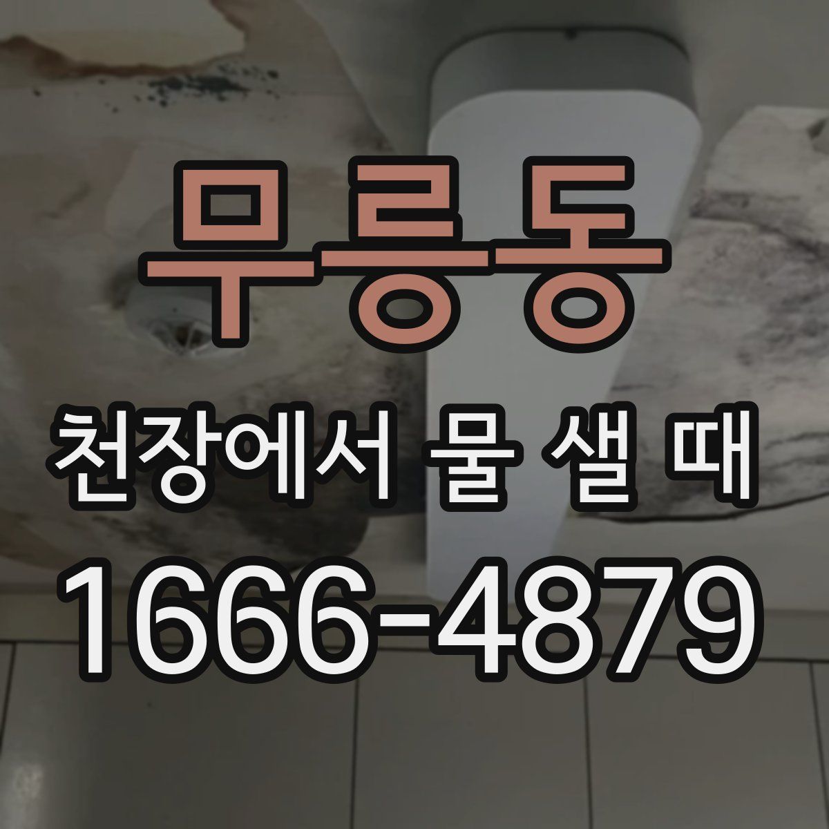 무릉동 천장에서 물 샐 때