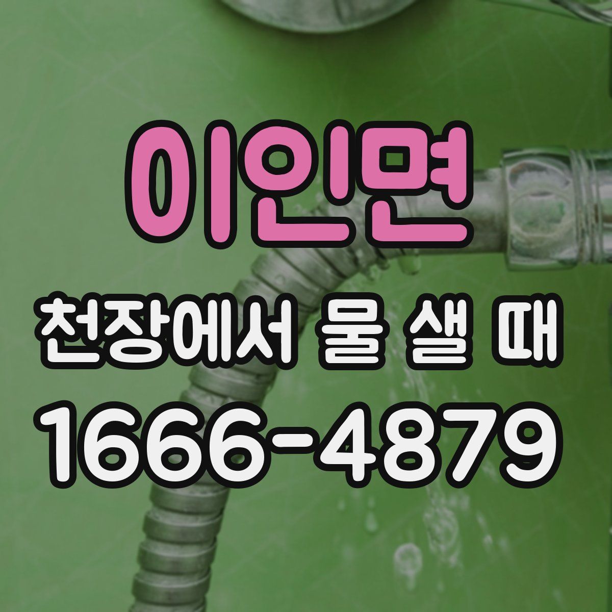 이인면 천장에서 물 샐 때