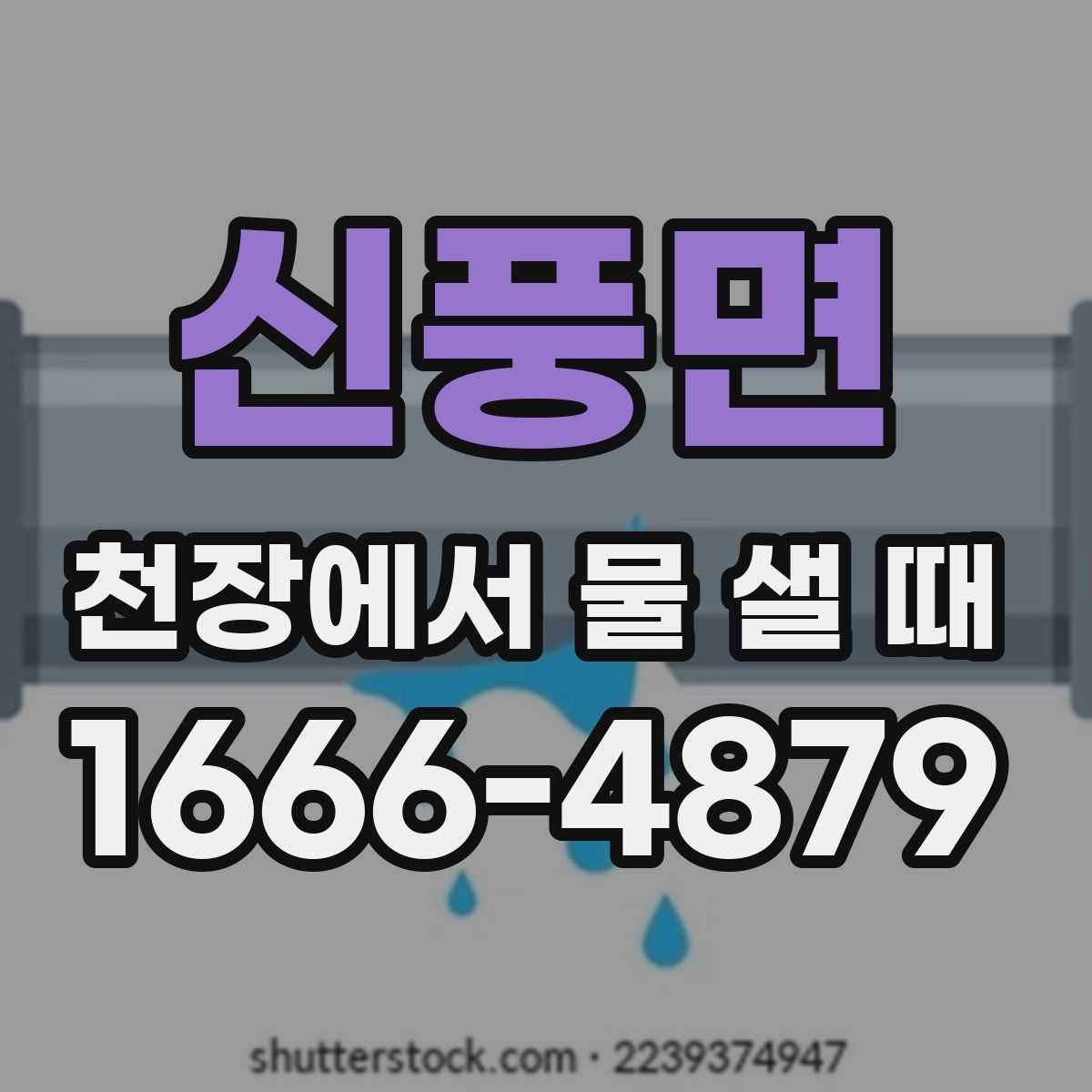 신풍면 천장에서 물 샐 때