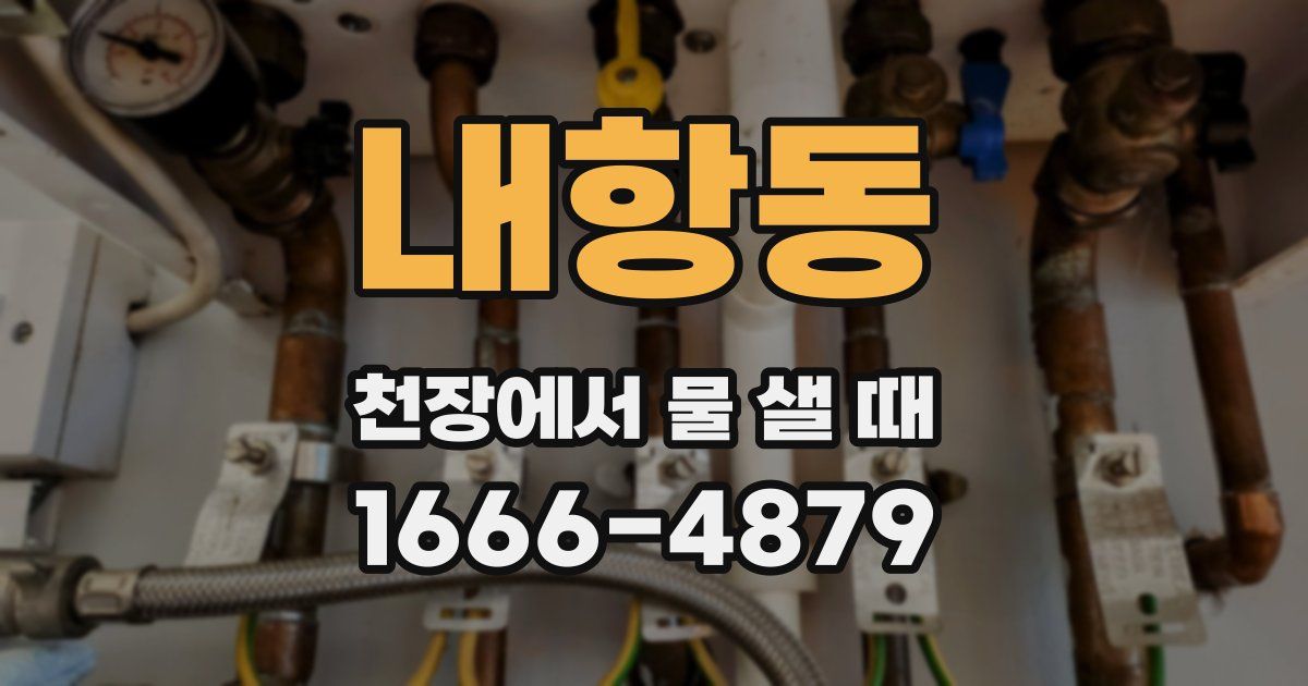 내항동 천장에서 물 샐 때