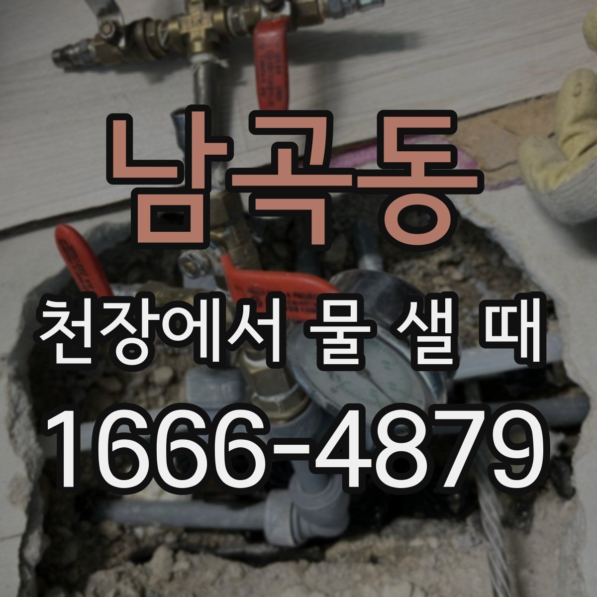 남곡동 천장에서 물 샐 때