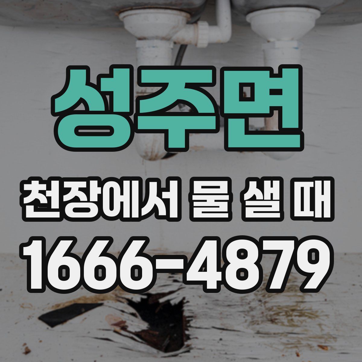 성주면 천장에서 물 샐 때