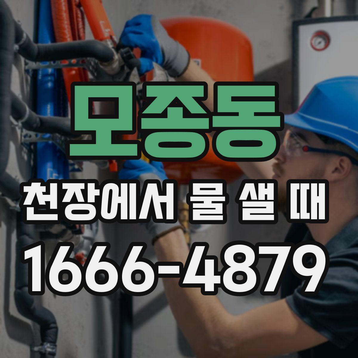 모종동 천장에서 물 샐 때