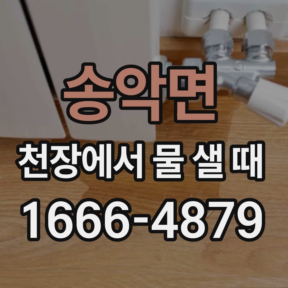 송악면 천장에서 물 샐 때