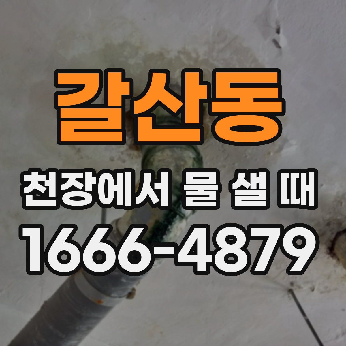 갈산동 천장에서 물 샐 때