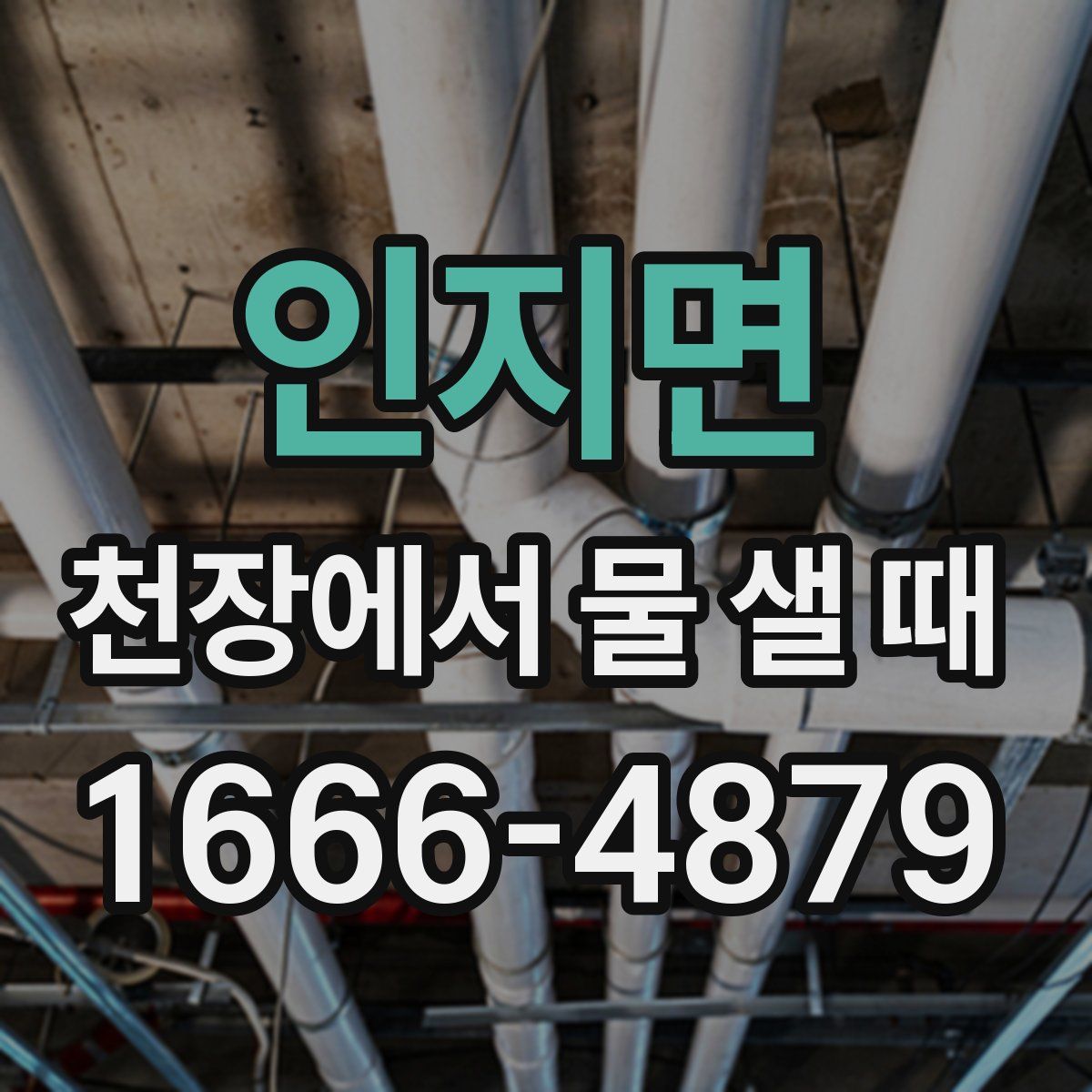 인지면 천장에서 물 샐 때