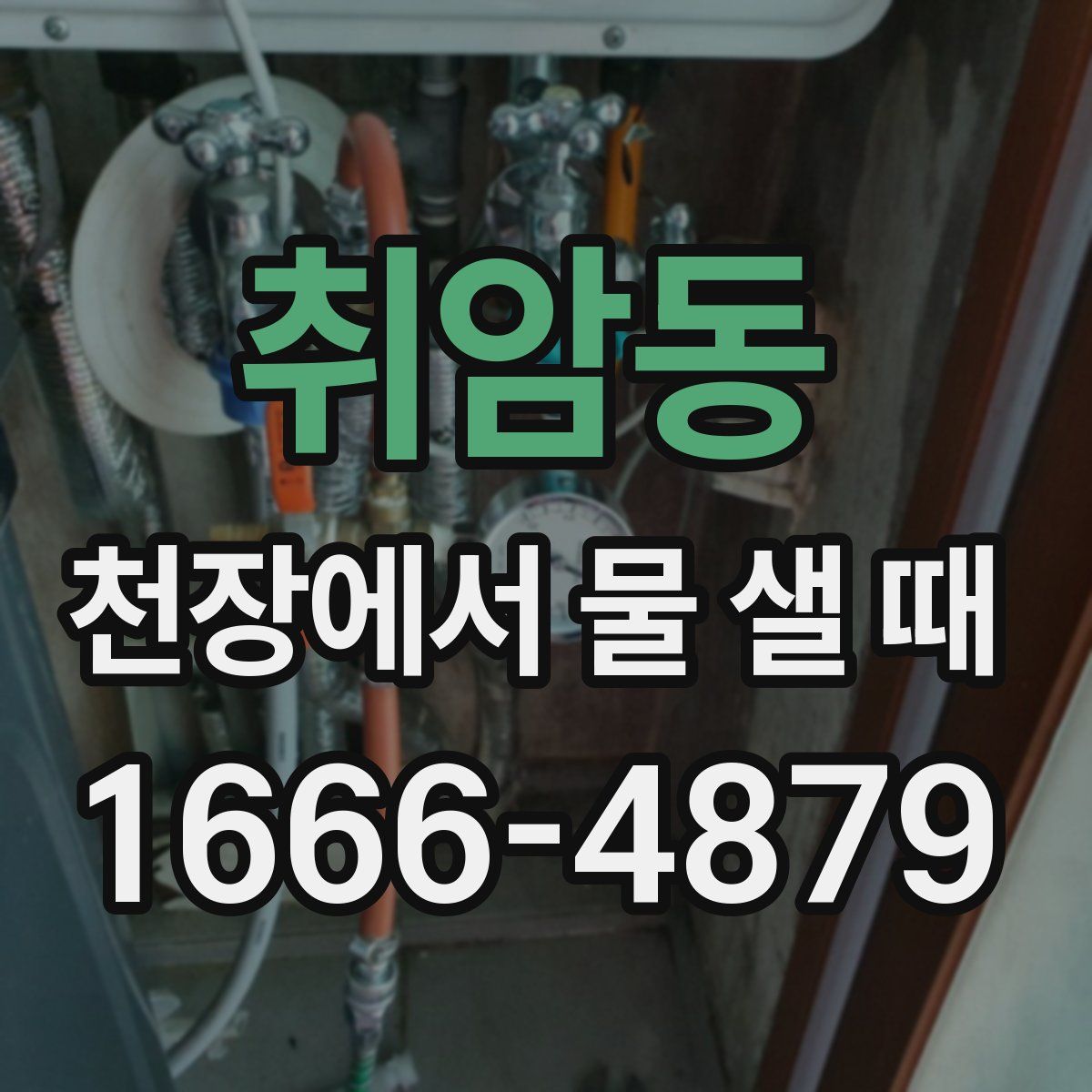 취암동 천장에서 물 샐 때