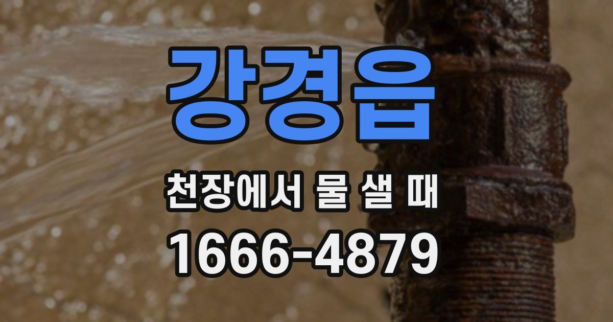 강경읍 천장에서 물 샐 때