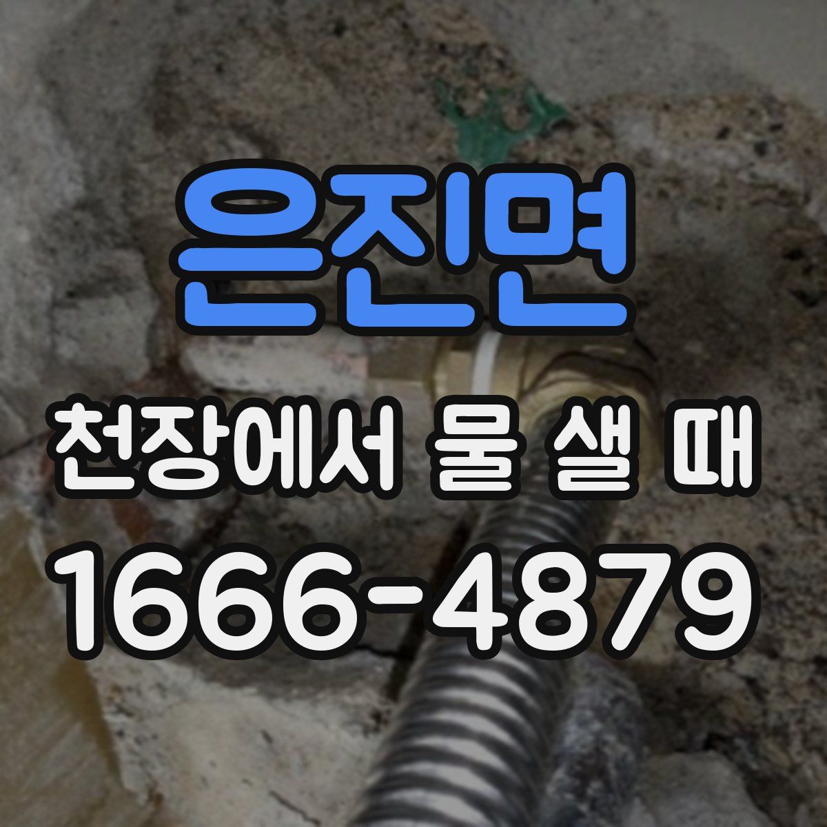 은진면 천장에서 물 샐 때