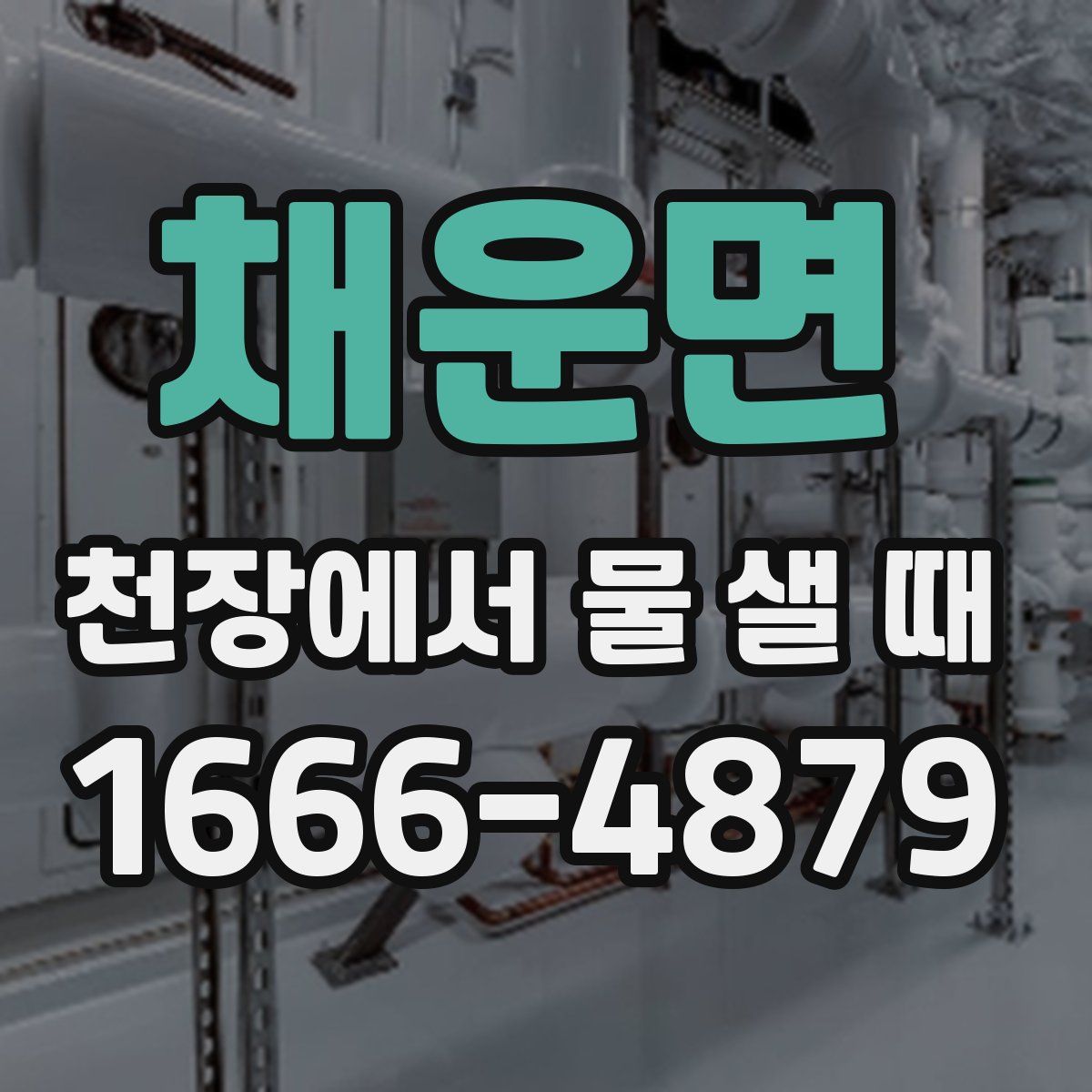 채운면 천장에서 물 샐 때