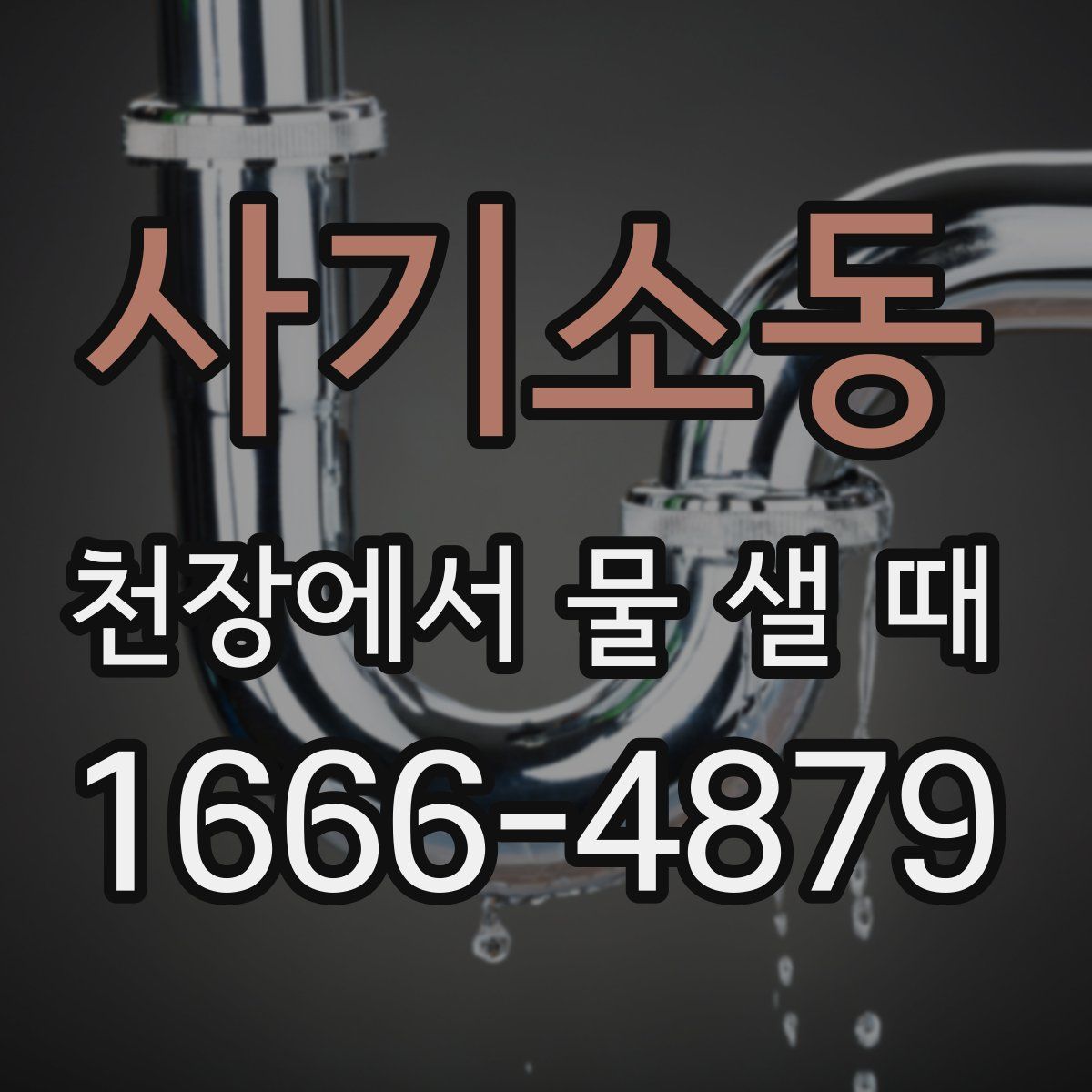 사기소동 천장에서 물 샐 때