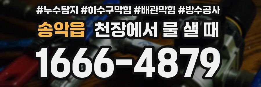 송악읍 천장에서 물 샐 때