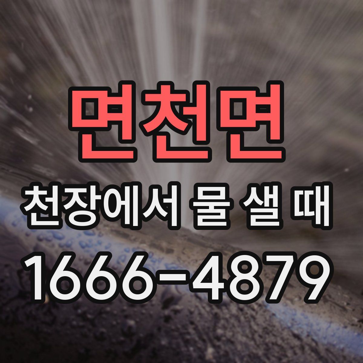 면천면 천장에서 물 샐 때