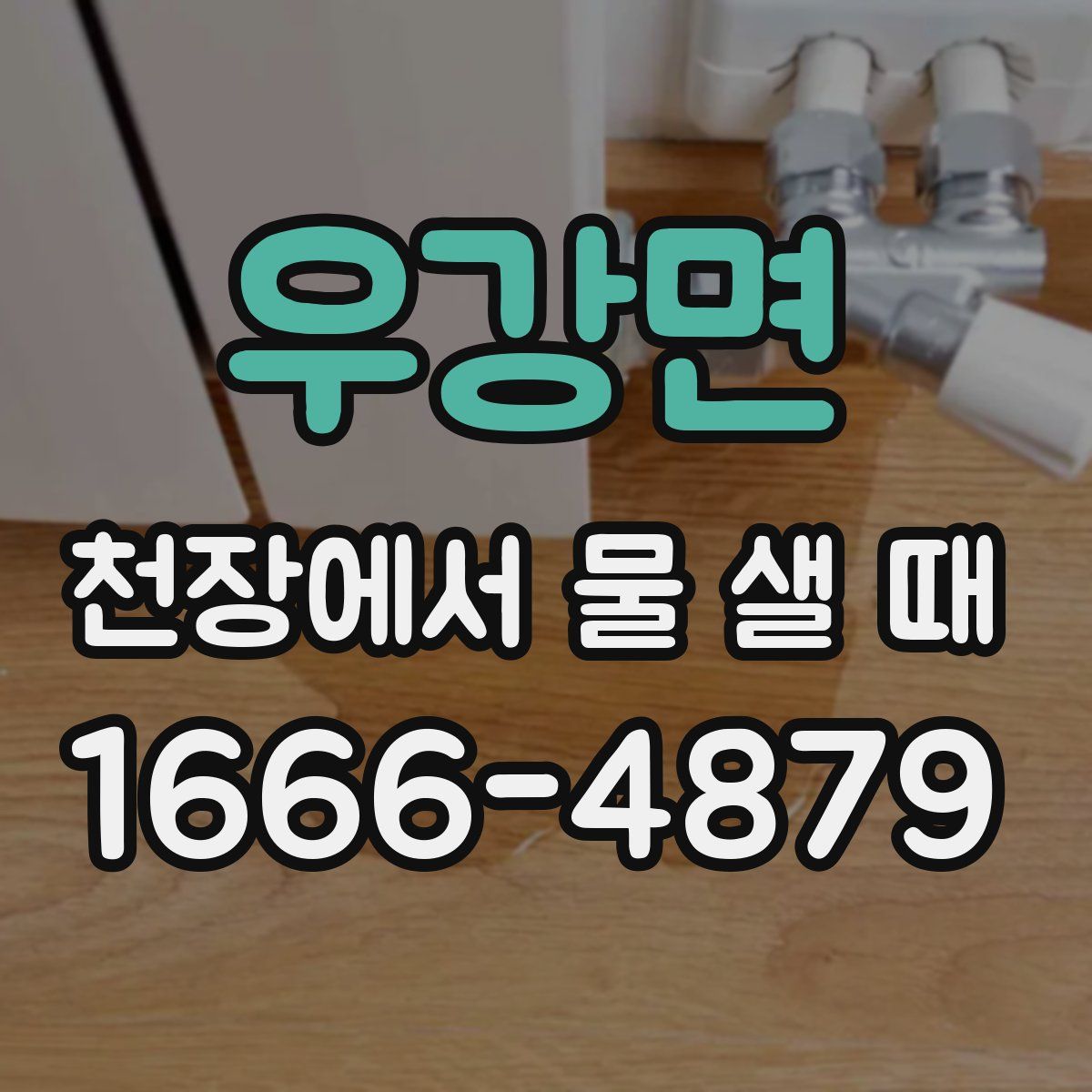 우강면 천장에서 물 샐 때
