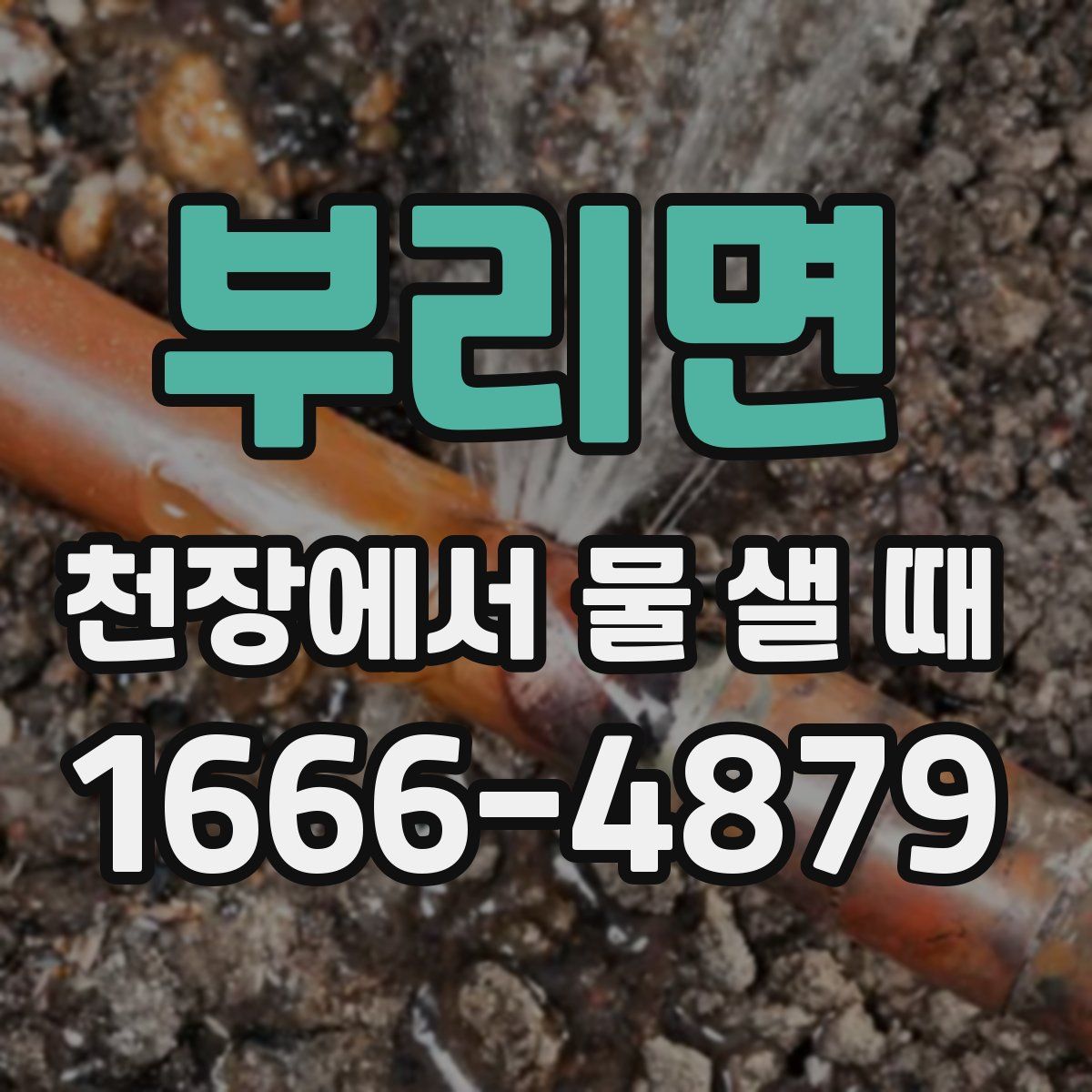 부리면 천장에서 물 샐 때