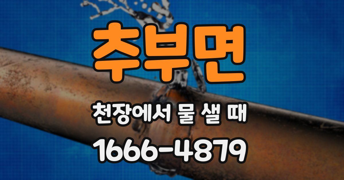 추부면 천장에서 물 샐 때